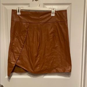 Leather skirt